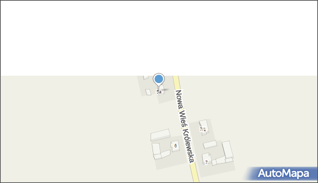 Nowa Wieś Królewska, Nowa Wieś Królewska, 5a, mapa Nowa Wieś Królewska