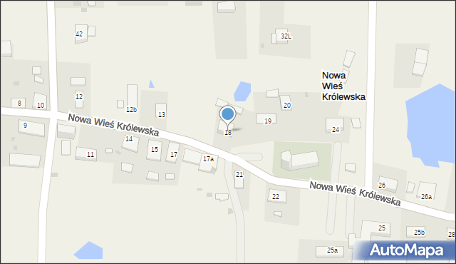Nowa Wieś Królewska, Nowa Wieś Królewska, 18, mapa Nowa Wieś Królewska