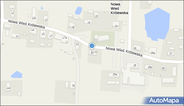 Nowa Wieś Królewska, Nowa Wieś Królewska, 22, mapa Nowa Wieś Królewska
