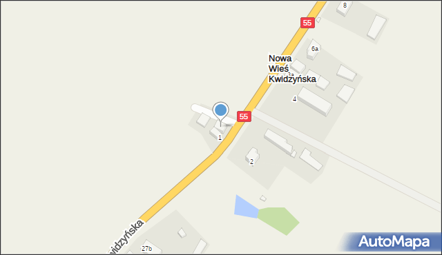 Nowa Wieś Kwidzyńska, Nowa Wieś Kwidzyńska, 3, mapa Nowa Wieś Kwidzyńska