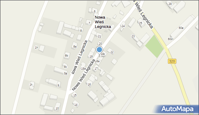 Nowa Wieś Legnicka, Nowa Wieś Legnicka, 18b, mapa Nowa Wieś Legnicka