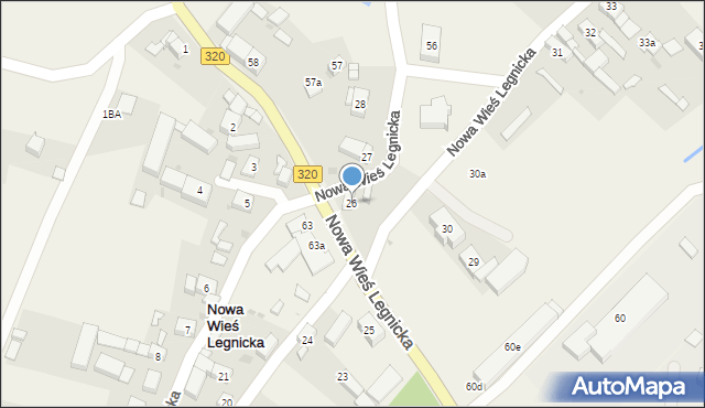 Nowa Wieś Legnicka, Nowa Wieś Legnicka, 26, mapa Nowa Wieś Legnicka