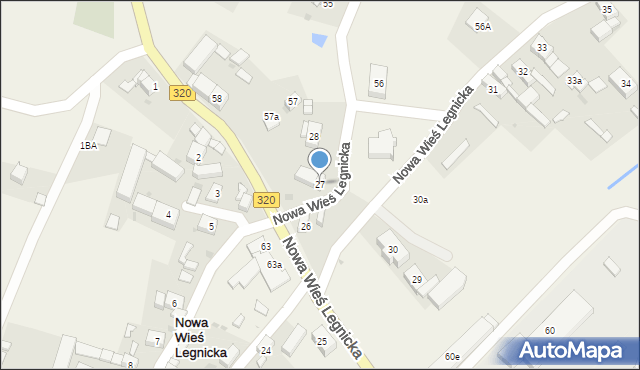 Nowa Wieś Legnicka, Nowa Wieś Legnicka, 27, mapa Nowa Wieś Legnicka