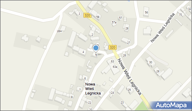 Nowa Wieś Legnicka, Nowa Wieś Legnicka, 5, mapa Nowa Wieś Legnicka