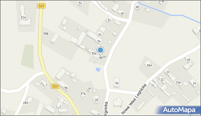 Nowa Wieś Legnicka, Nowa Wieś Legnicka, 55, mapa Nowa Wieś Legnicka
