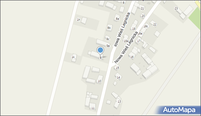 Nowa Wieś Legnicka, Nowa Wieś Legnicka, 9, mapa Nowa Wieś Legnicka