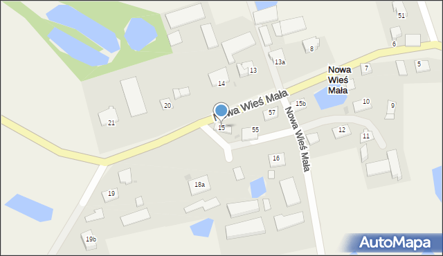 Nowa Wieś Mała, Nowa Wieś Mała, 15, mapa Nowa Wieś Mała