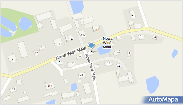 Nowa Wieś Mała, Nowa Wieś Mała, 15b, mapa Nowa Wieś Mała