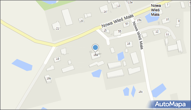 Nowa Wieś Mała, Nowa Wieś Mała, 18a, mapa Nowa Wieś Mała
