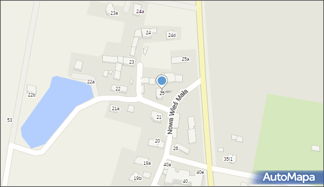 Nowa Wieś Mała, Nowa Wieś Mała, 25, mapa Nowa Wieś Mała