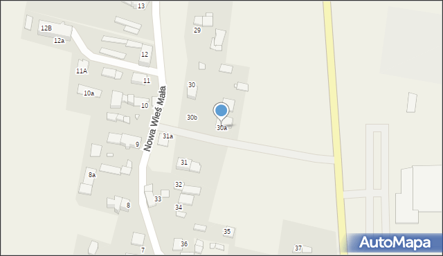Nowa Wieś Mała, Nowa Wieś Mała, 30a, mapa Nowa Wieś Mała