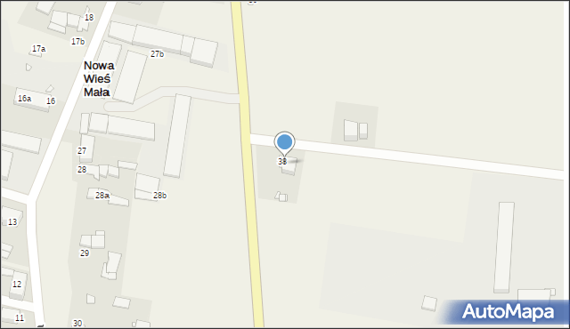 Nowa Wieś Mała, Nowa Wieś Mała, 38a, mapa Nowa Wieś Mała