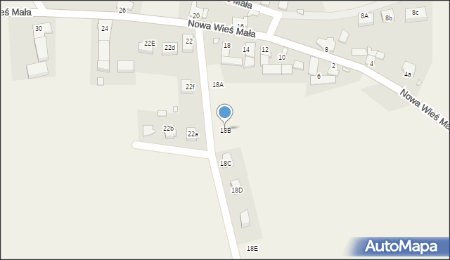 Nowa Wieś Mała, Nowa Wieś Mała, 18B, mapa Nowa Wieś Mała