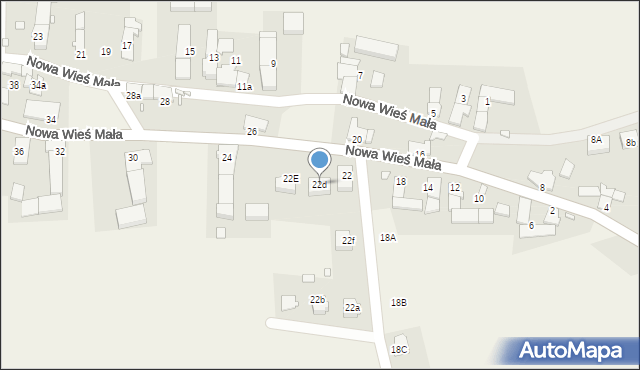 Nowa Wieś Mała, Nowa Wieś Mała, 22d, mapa Nowa Wieś Mała