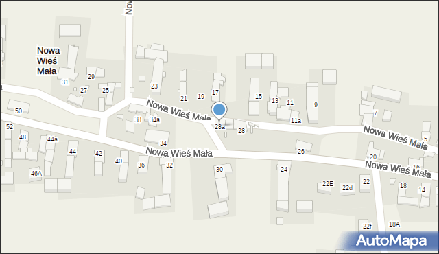 Nowa Wieś Mała, Nowa Wieś Mała, 28a, mapa Nowa Wieś Mała