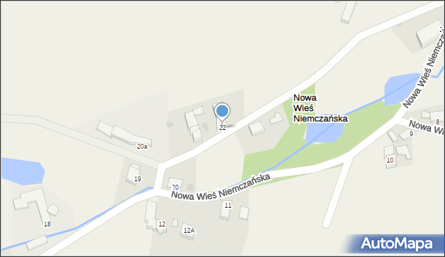 Nowa Wieś Niemczańska, Nowa Wieś Niemczańska, 22, mapa Nowa Wieś Niemczańska