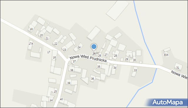 Nowa Wieś Prudnicka, Nowa Wieś Prudnicka, 25, mapa Nowa Wieś Prudnicka