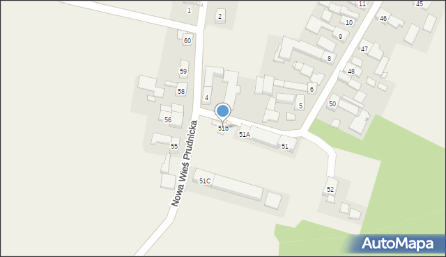 Nowa Wieś Prudnicka, Nowa Wieś Prudnicka, 51b, mapa Nowa Wieś Prudnicka