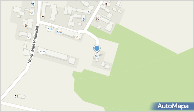 Nowa Wieś Prudnicka, Nowa Wieś Prudnicka, 52, mapa Nowa Wieś Prudnicka