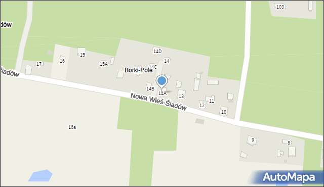 Nowa Wieś-Śladów, Nowa Wieś-Śladów, 14A, mapa Nowa Wieś-Śladów