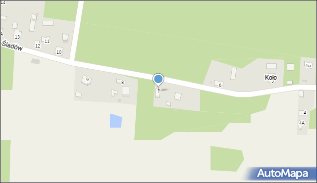 Nowa Wieś-Śladów, Nowa Wieś-Śladów, 7, mapa Nowa Wieś-Śladów