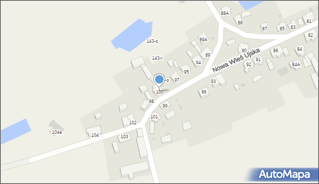 Nowa Wieś Ujska, Nowa Wieś Ujska, 100, mapa Nowa Wieś Ujska