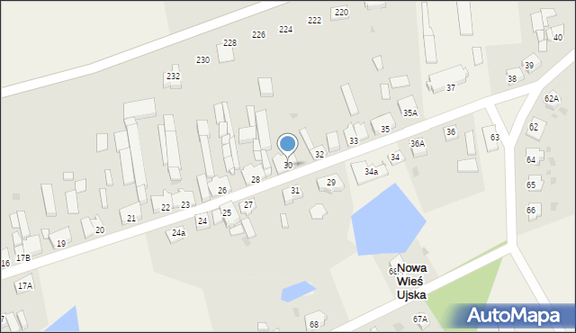 Nowa Wieś Ujska, Nowa Wieś Ujska, 30, mapa Nowa Wieś Ujska