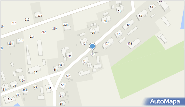 Nowa Wieś Ujska, Nowa Wieś Ujska, 44, mapa Nowa Wieś Ujska