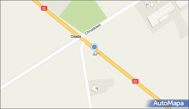 Nowa Wieś Ujska, Nowa Wieś Ujska, 58A, mapa Nowa Wieś Ujska