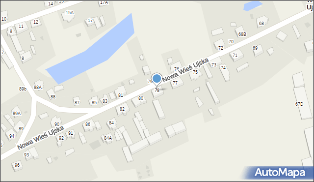 Nowa Wieś Ujska, Nowa Wieś Ujska, 78, mapa Nowa Wieś Ujska
