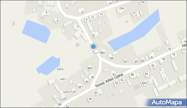 Nowa Wieś Ujska, Nowa Wieś Ujska, 89b, mapa Nowa Wieś Ujska