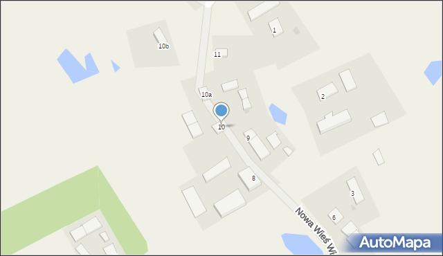 Nowa Wieś Wielka, Nowa Wieś Wielka, 10, mapa Nowa Wieś Wielka