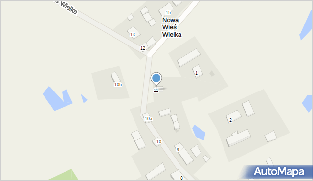 Nowa Wieś Wielka, Nowa Wieś Wielka, 11, mapa Nowa Wieś Wielka