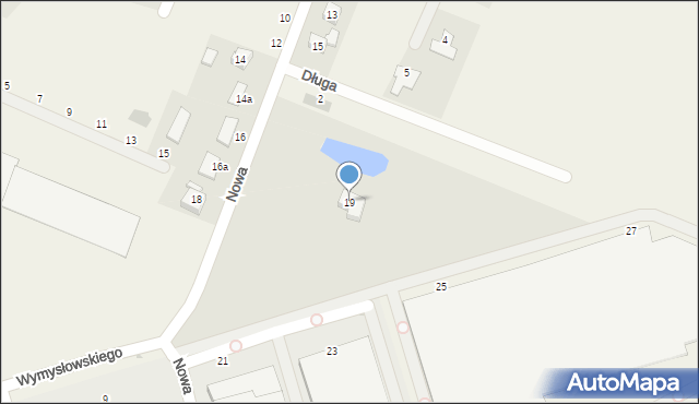 Nowa Wieś Wrocławska, Nowa, 19, mapa Nowa Wieś Wrocławska