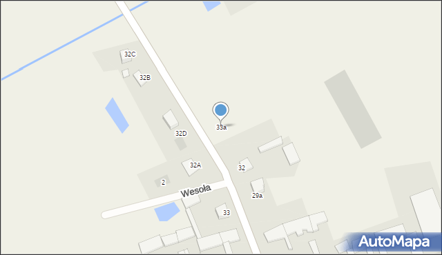Nowa Wieś Wschodnia, Nowa Wieś Wschodnia, 33a, mapa Nowa Wieś Wschodnia