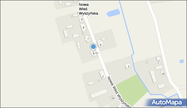 Nowa Wieś Wyszyńska, Nowa Wieś Wyszyńska, 5, mapa Nowa Wieś Wyszyńska
