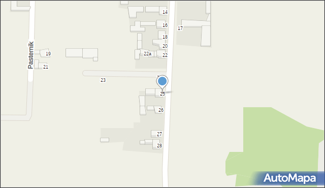 Nowa Wioska, Nowa Wioska, 25, mapa Nowa Wioska