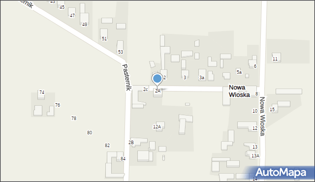 Nowa Wioska, Nowa Wioska, 2A, mapa Nowa Wioska