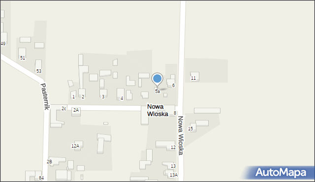 Nowa Wioska, Nowa Wioska, 5a, mapa Nowa Wioska