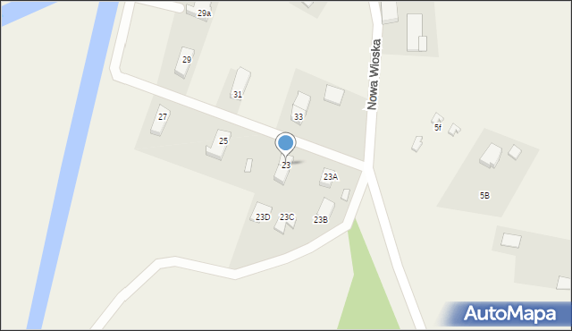 Nowa Wioska, Nowa Wioska, 23, mapa Nowa Wioska