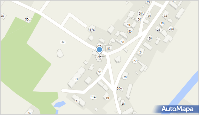Nowa Wioska, Nowa Wioska, 55, mapa Nowa Wioska