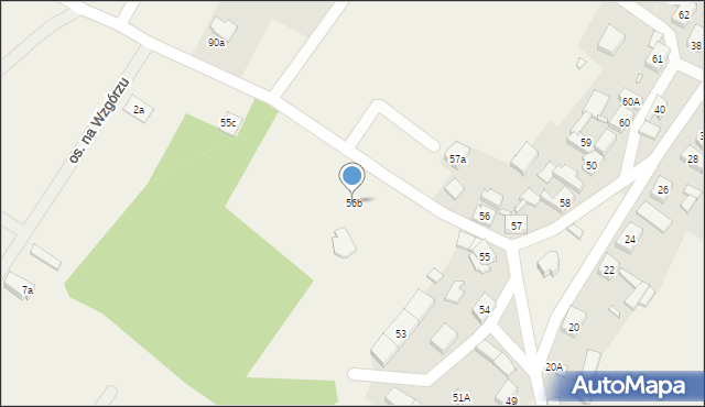 Nowa Wioska, Nowa Wioska, 56b, mapa Nowa Wioska
