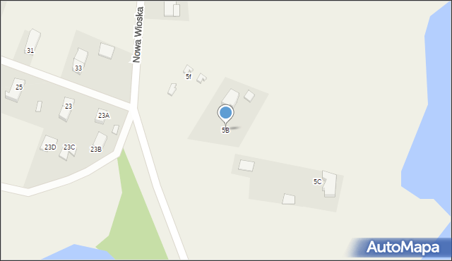 Nowa Wioska, Nowa Wioska, 5B, mapa Nowa Wioska