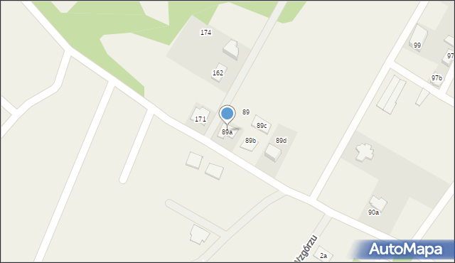Nowa Wioska, Nowa Wioska, 89a, mapa Nowa Wioska