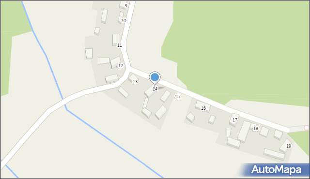 Nowa Wioska, Nowa Wioska, 14, mapa Nowa Wioska