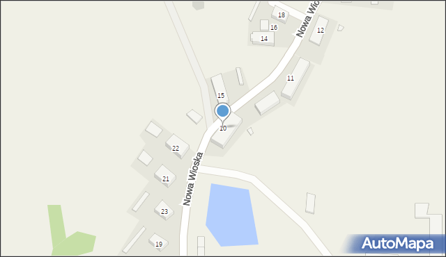 Nowa Wioska, Nowa Wioska, 10, mapa Nowa Wioska