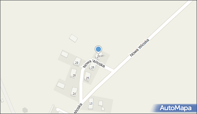 Nowa Wioska, Nowa Wioska, 27, mapa Nowa Wioska