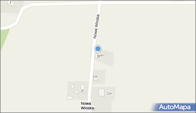 Nowa Wioska, Nowa Wioska, 19, mapa Nowa Wioska