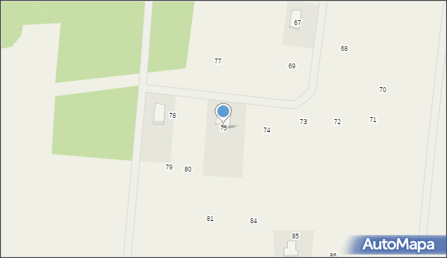 Nowa Wioska, Nowa Wioska, 75, mapa Nowa Wioska