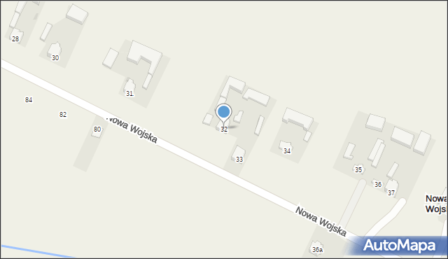 Nowa Wojska, Nowa Wojska, 32, mapa Nowa Wojska